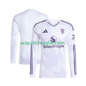 Divisa di Calcio Manchester United Trasferta 2025/2026 Manica Lunga